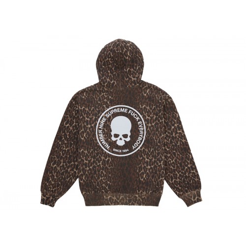 Supreme Number (N)ine Hooded Sweatshirt Leopard