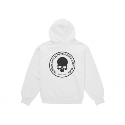 Supreme Number (N)ine Hooded Sweatshirt White