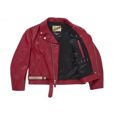 Supreme Number (N)ine Schott Perfecto Leather Jacket Red