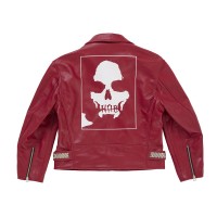 Supreme Number (N)ine Schott Perfecto Leather Jacket Red