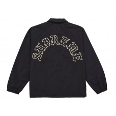 Supreme Old English Arc Coaches Jacket Black