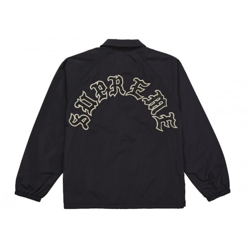 Supreme Old English Arc Coaches Jacket Black