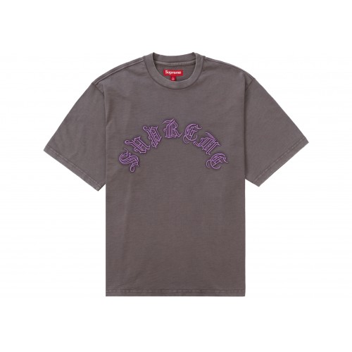 Оригинальный шмот Supreme Old English S/S Top Dark Grey