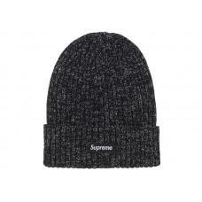 Supreme Overdyed Beanie (SS25) Metallic Black