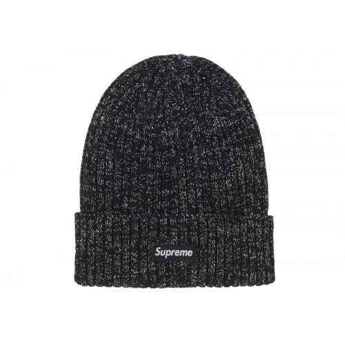 Supreme Overdyed Beanie (SS25) Metallic Black