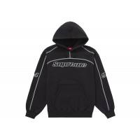 Supreme Overlock Hooded Sweatshirt Black