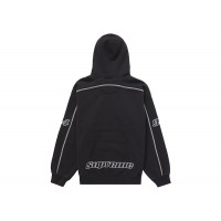 Supreme Overlock Hooded Sweatshirt Black