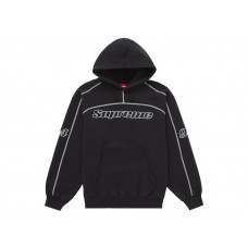 Supreme Overlock Hooded Sweatshirt Black