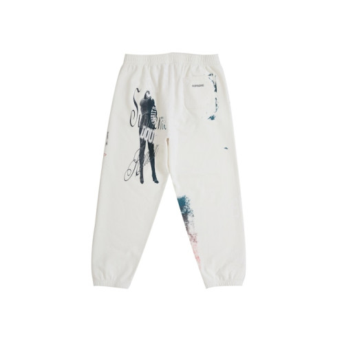 Supreme Overprint Sweatpant White Supreme Overprint Sweatpant White