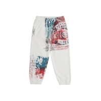 Supreme Overprint Sweatpant White