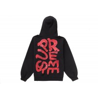 Supreme Paint Hooded Sweatshirt Black