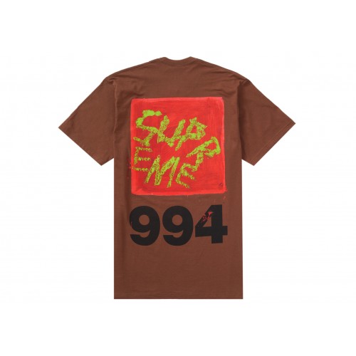 Оригинальный шмот Supreme Paint Tee Brown