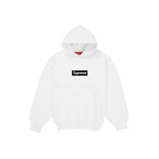 Supreme Paris Anniversary Box Logo Hoodie White