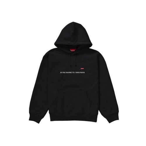 Оригинальный шмот Supreme Small Box Hooded Sweatshirt (Paris Shop) Black