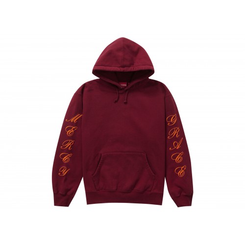 Оригинальный шмот Supreme Patches Spiral Hooded Sweatshirt Cardinal - 70см