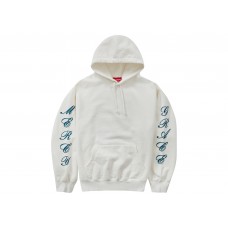 Supreme Patches Spiral Hooded Sweatshirt White