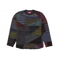 Supreme Patchwork Jacquard L/S Top Black