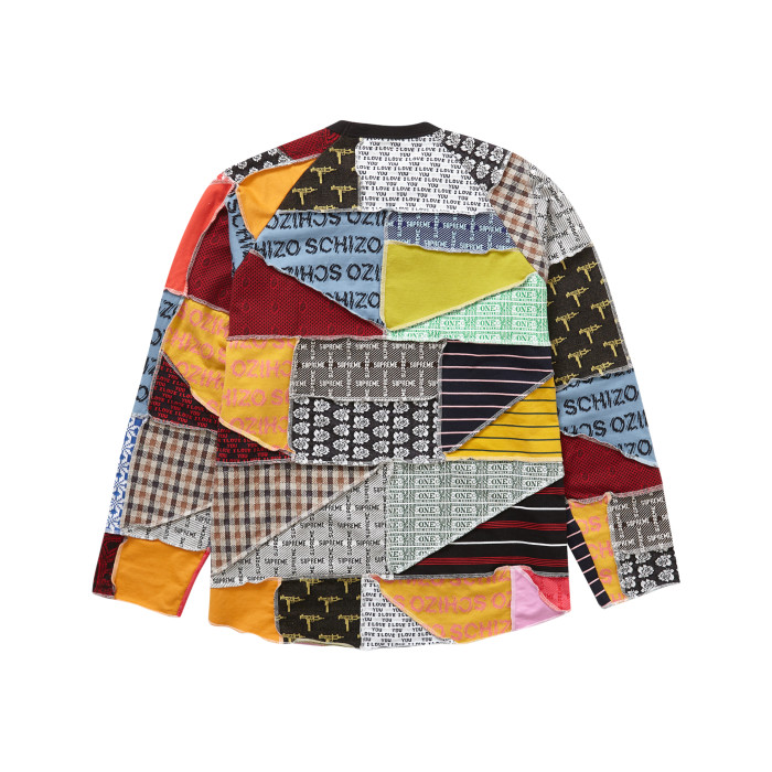 Supreme Patchwork Jacquard Long-Sleeve Top Black Supreme Patchwork Jacquard Long-Sleeve Top Black
