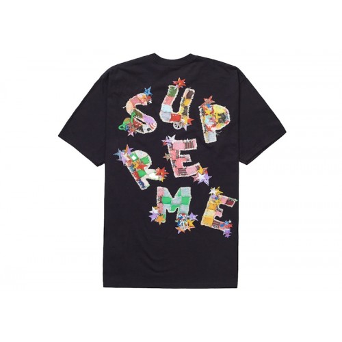 Оригинальный шмот Supreme Patchwork Tee Black