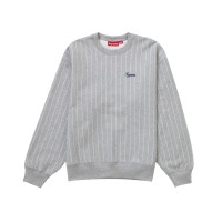 Supreme Pinstripe Crewneck Heather Grey