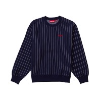 Supreme Pinstripe Crewneck Navy