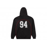 Supreme Boxy Piping Arc Hooded Sweatshirt Black