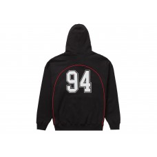Supreme Boxy Piping Arc Hooded Sweatshirt Black