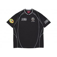 Supreme Piping Soccer Jersey Black