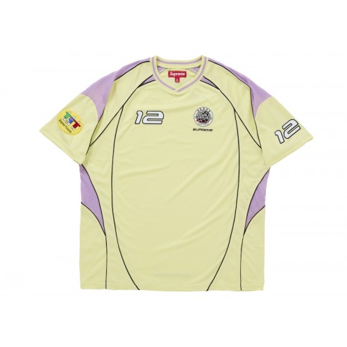 Supreme Piping Soccer Jersey Yellow