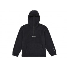 Supreme Polartec Face Mask Half Zip Hooded Sweatshirt Black