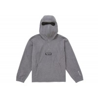 Supreme Polartec Face Mask Half Zip Hooded Sweatshirt Grey