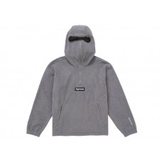 Supreme Polartec Face Mask Half Zip Hooded Sweatshirt Grey