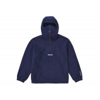 Supreme Polartec Face Mask Half Zip Hooded Sweatshirt Navy