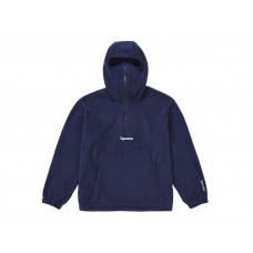 Supreme Polartec Face Mask Half Zip Hooded Sweatshirt Navy