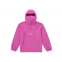 Supreme Polartec Face Mask Half Zip Hooded Sweatshirt Pink
