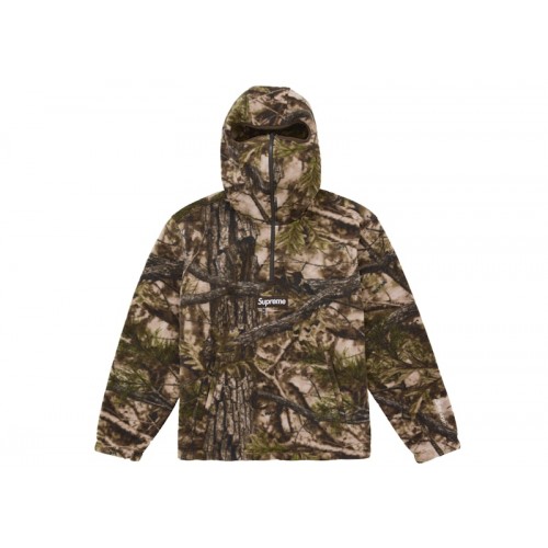 Supreme Polartec Face Mask Half Zip Hooded Sweatshirt Realtree AP Camo