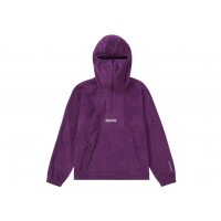 Supreme Polartec Facemask Half Zip Hooded Sweatshirt Dark Purple
