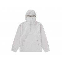 Supreme Polartec Facemask Half Zip Hooded Sweatshirt Light Grey