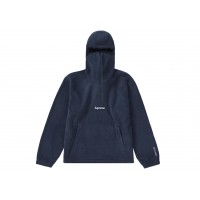 Supreme Polartec Facemask Half Zip Hooded Sweatshirt Navy