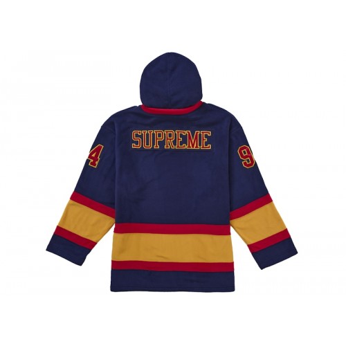 Supreme Polartec Hooded Hockey Jersey Navy