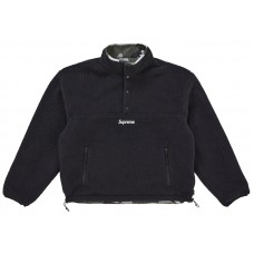 Supreme Polartec Shearling Reversible Pullover (FW25) Black