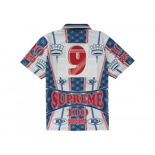 Оригинальный шмот Supreme Por Ciento Soccer Jersey Navy