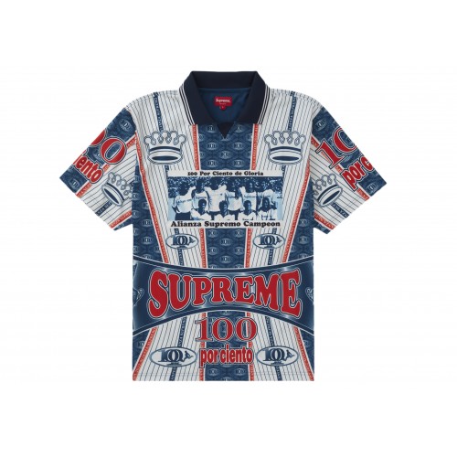 Оригинальный шмот Supreme Por Ciento Soccer Jersey Navy