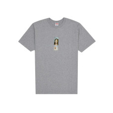 Supreme Prayer Card Box Logo Tee Heather Grey