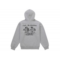 Supreme President Hooded Sweatshirt Heather Grey