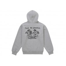 Supreme President Hooded Sweatshirt Heather Grey
