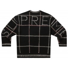 Supreme Quilt Stitch Sweater Black