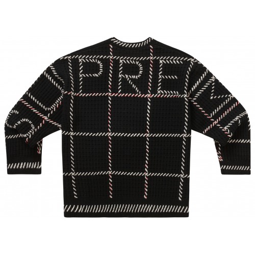 Оригинальный шмот Supreme Quilt Stitch Sweater Black