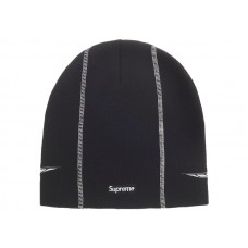 Supreme Racing Panel Beanie Black