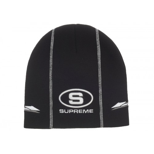 Supreme Racing Panel Beanie Black